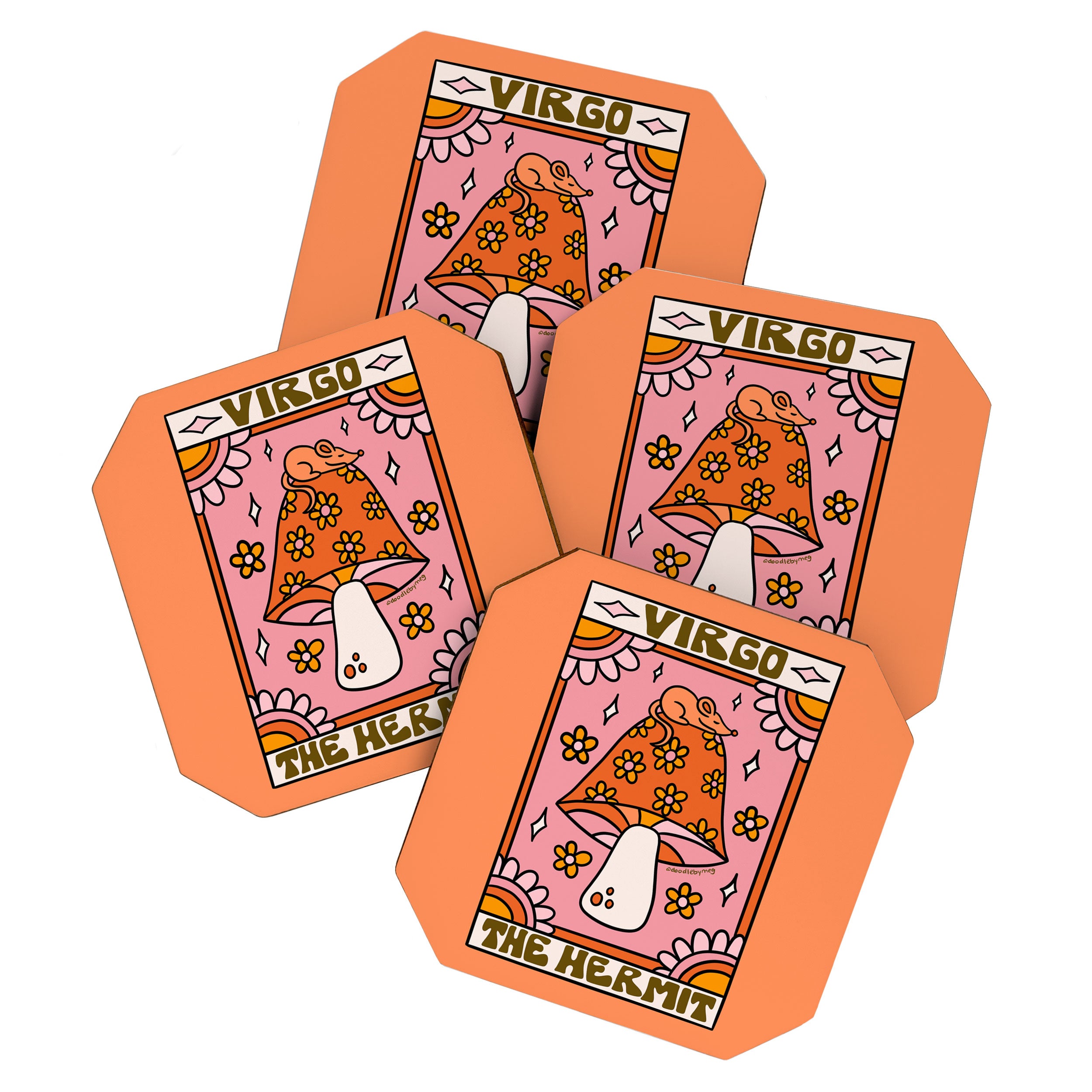 Virgo Tarot Card Coaster Gallery Image 1