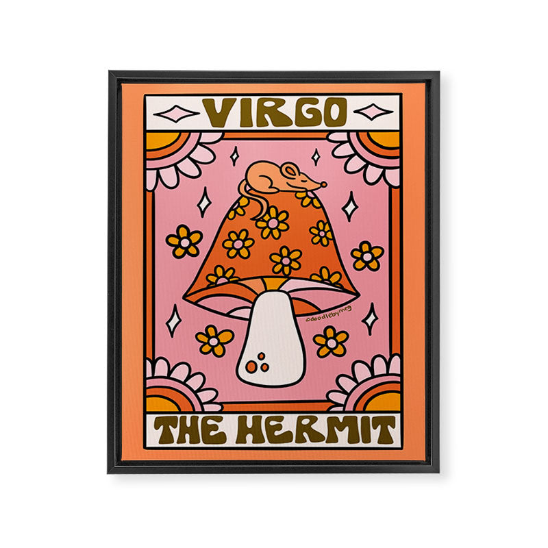 Virgo Tarot Card Framed Canvas Print Gallery Image 8