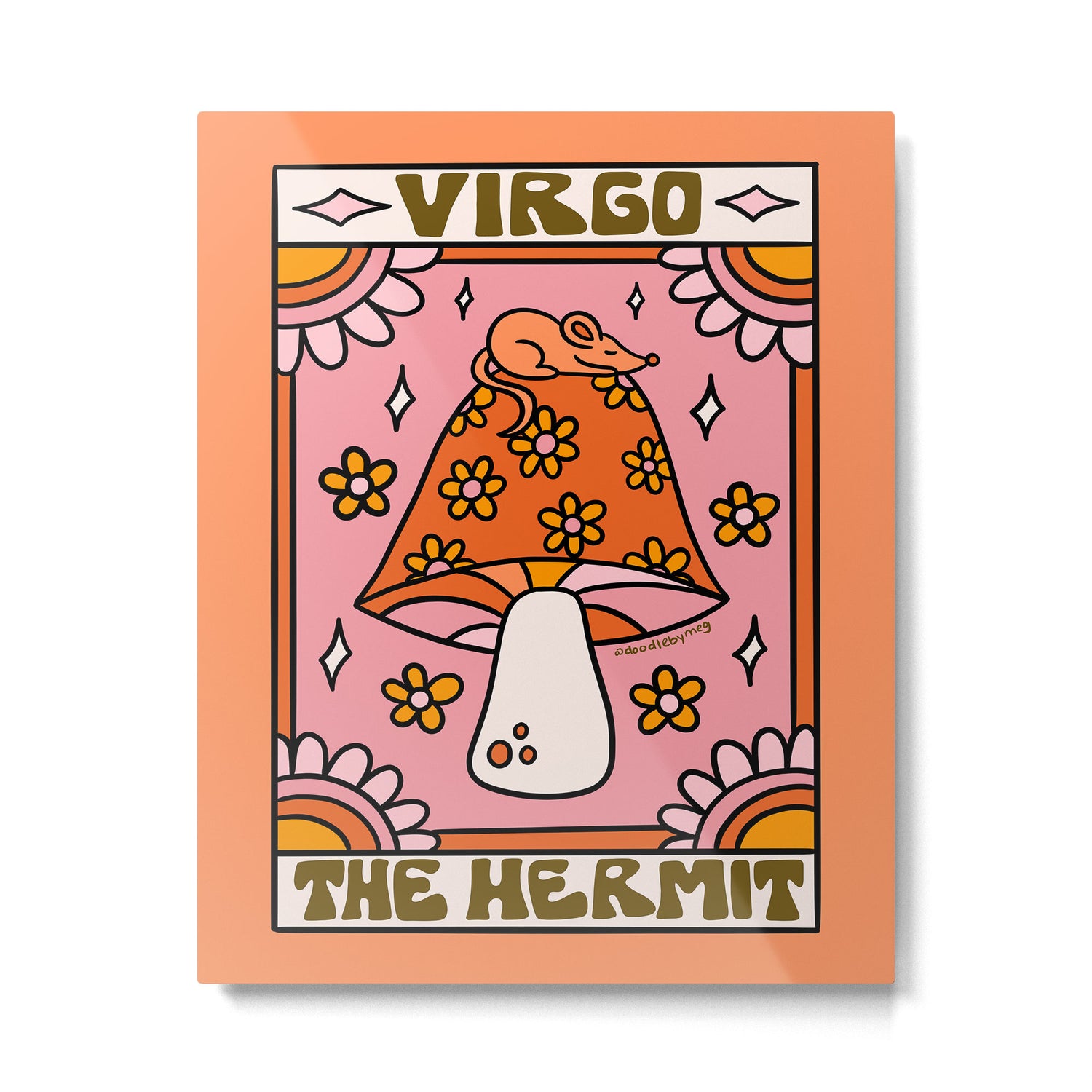Virgo Tarot Card Metal Print Gallery Image 6