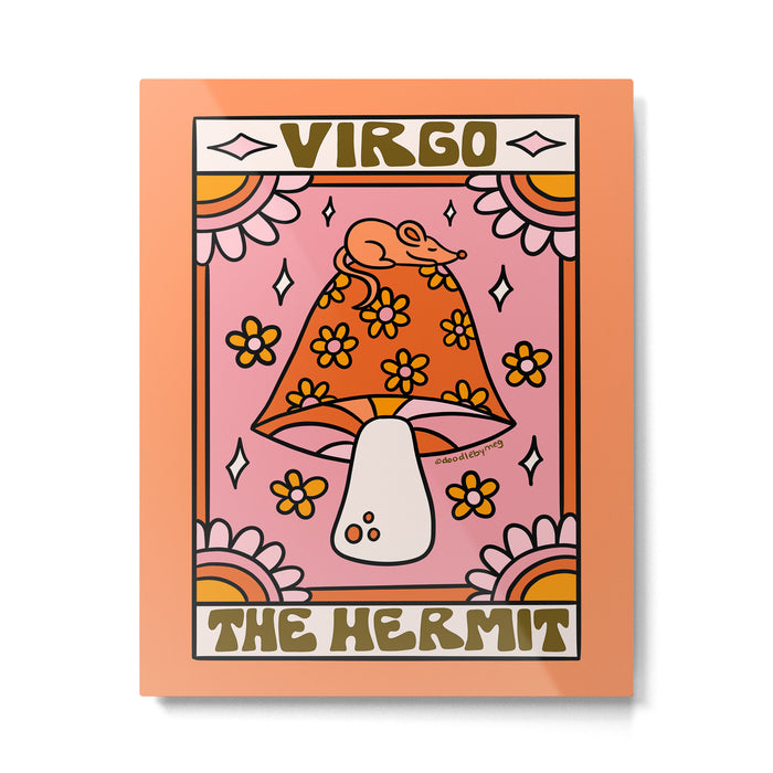 Virgo Tarot Card Metal Print Gallery Image 1