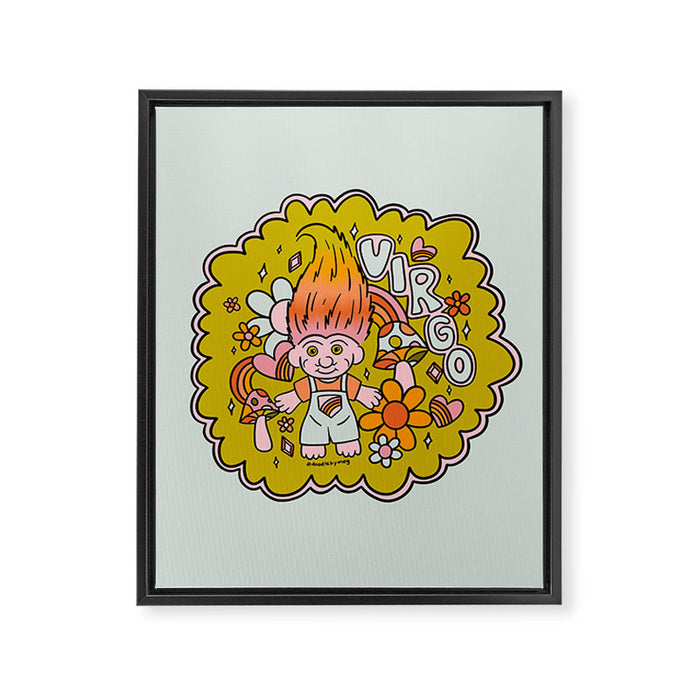 Virgo Troll Framed Canvas Print Gallery Image 1