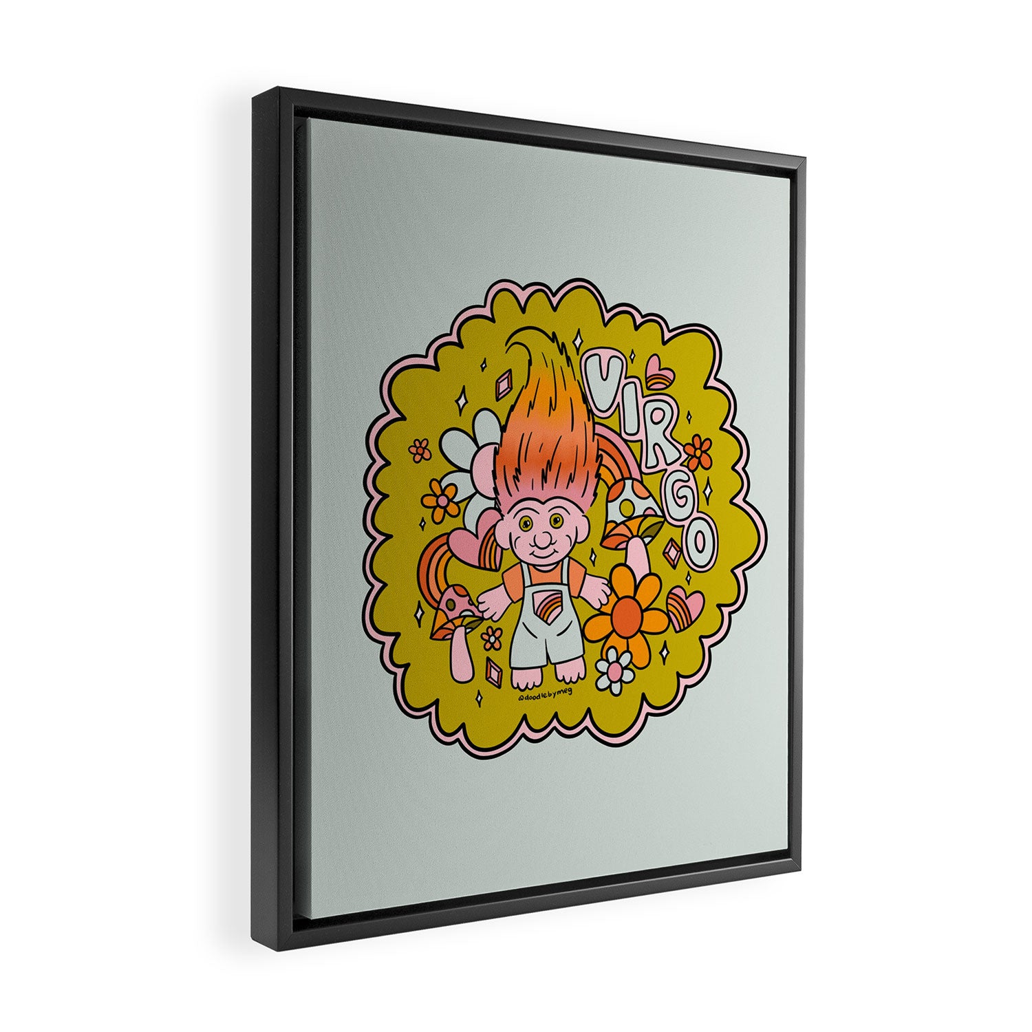 Virgo Troll Framed Canvas Print Gallery Image 2