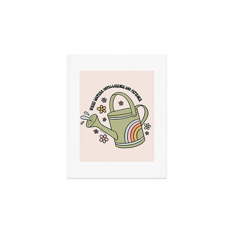 Virgo Watering Can Art Print Gallery Image 1