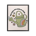 Virgo Watering Can Framed Canvas Print Gallery Image 8