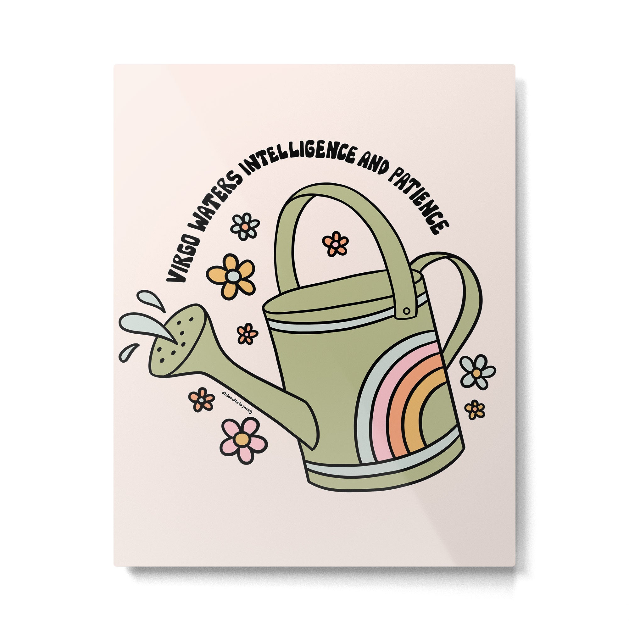 Virgo Watering Can Metal Print Gallery Image 6