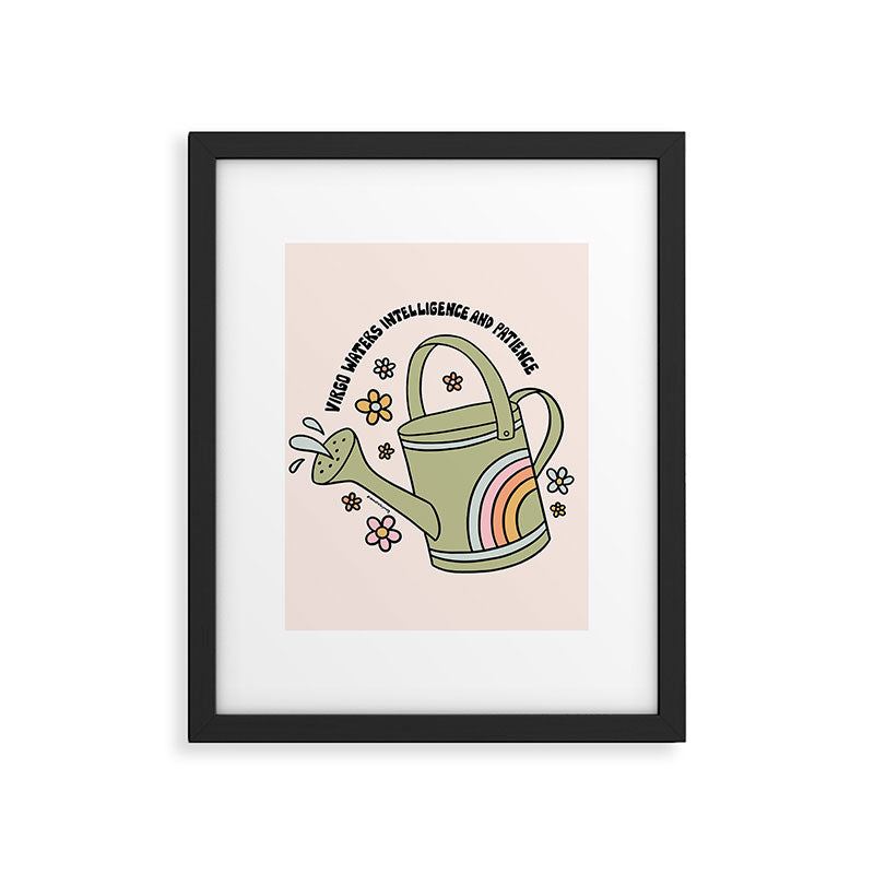 Virgo Watering Can Framed Art Print Gallery Image 6