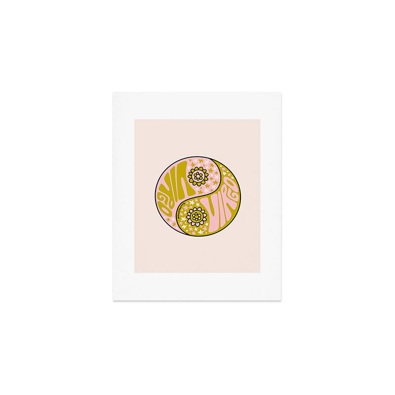 Virgo Yin Yang Art Print Gallery Image 1