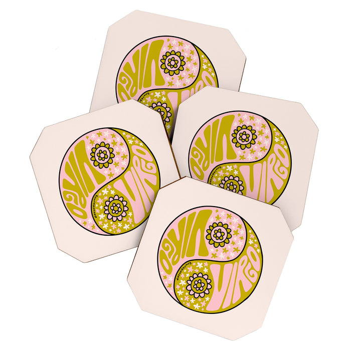 Virgo Yin Yang Coaster Gallery Image 1