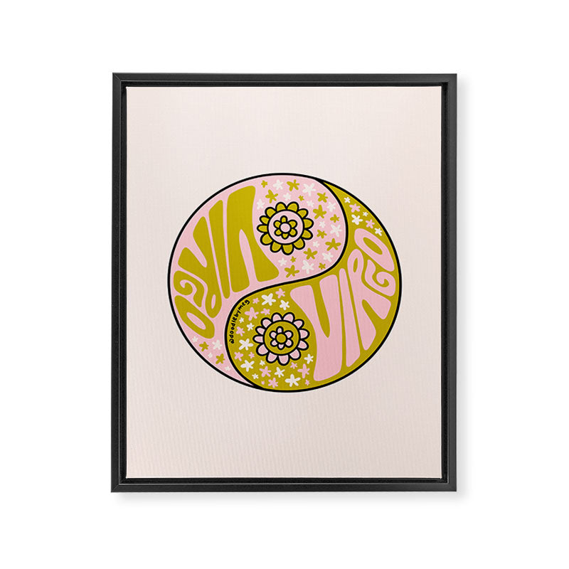 Virgo Yin Yang Framed Canvas Print Gallery Image 8