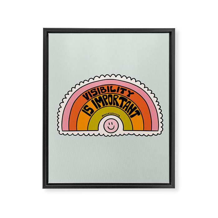 Visibility is Important Framed Canvas Print Gallery Image 1