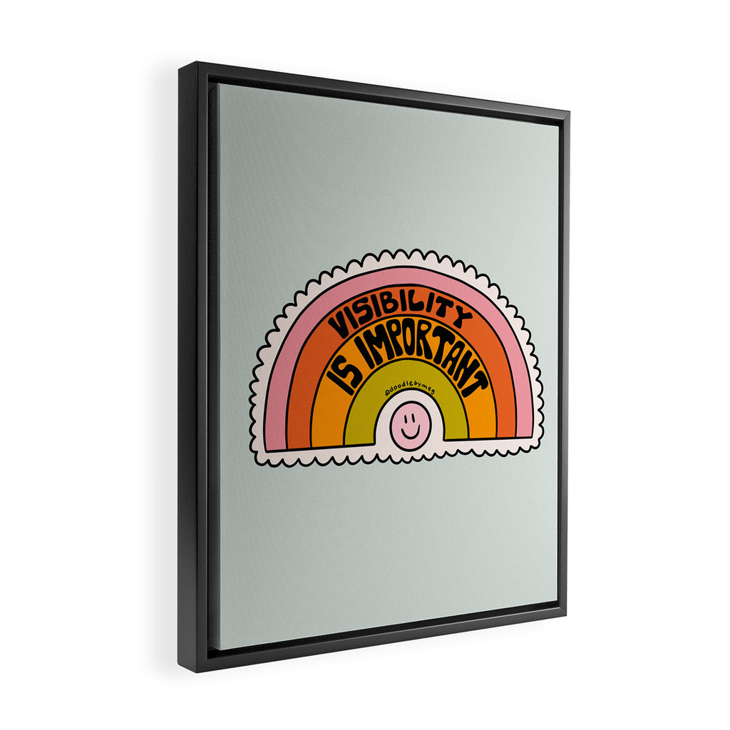 Visibility is Important Framed Canvas Print Gallery Image 2