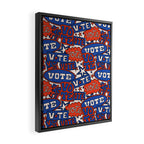 Vote Print in Red, White, and Blue Framed Canvas Print Gallery Image 2