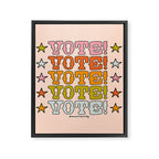 Vote Vote Vote Framed Canvas Print Gallery Image 8