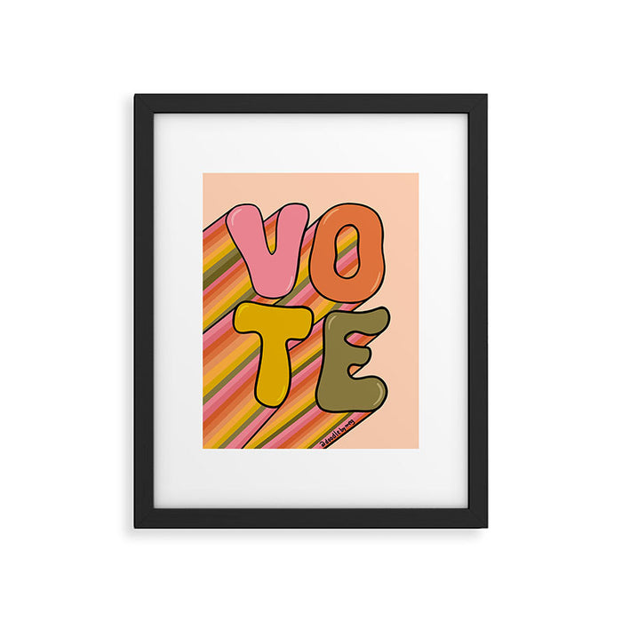 Vote Framed Art Print Gallery Image 1