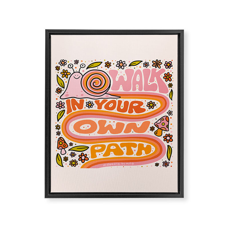 Walk In Your Own Path Framed Canvas Print Gallery Image 8