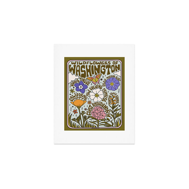 Washington Wildflowers Art Print Gallery Image 1