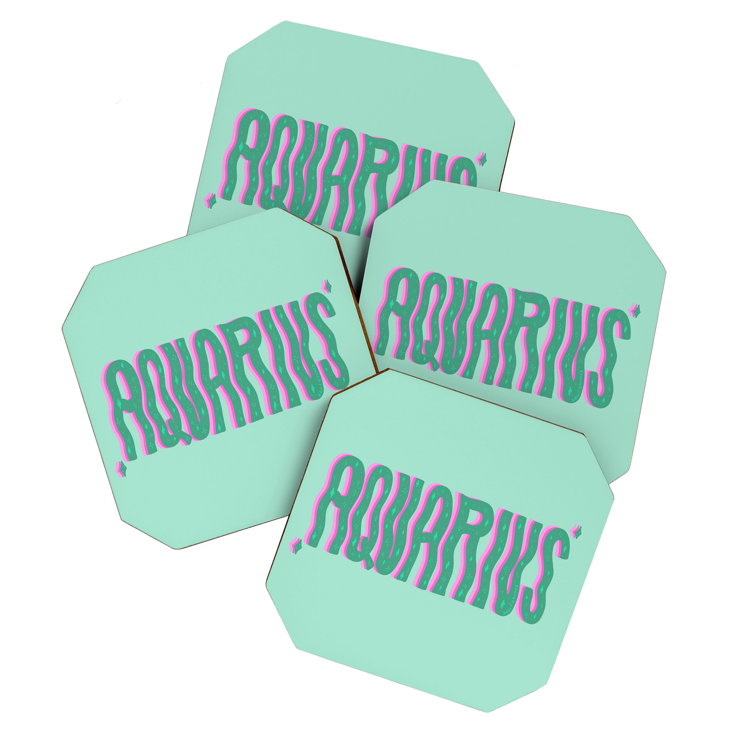 Wavy Aquarius Coaster Gallery Image 1