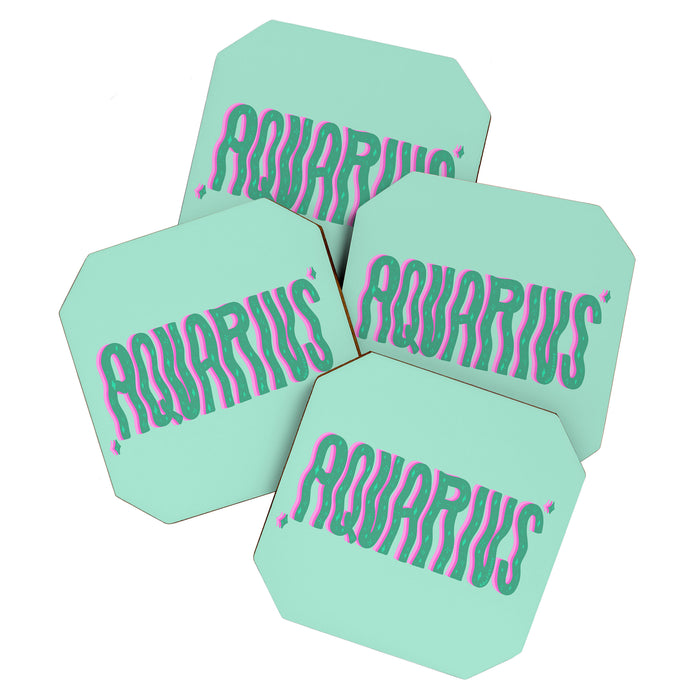 Wavy Aquarius Coaster Gallery Image 1