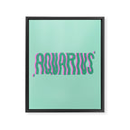 Wavy Aquarius Framed Canvas Print Gallery Image 8