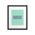 Wavy Aquarius Framed Art Print Gallery Image 6