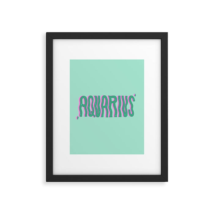 Wavy Aquarius Framed Art Print Gallery Image 1