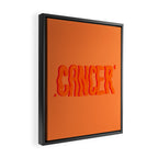 Wavy Cancer Framed Canvas Print Gallery Image 2