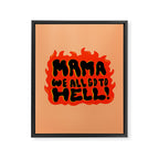 We all go to Hell Framed Canvas Print Gallery Image 8