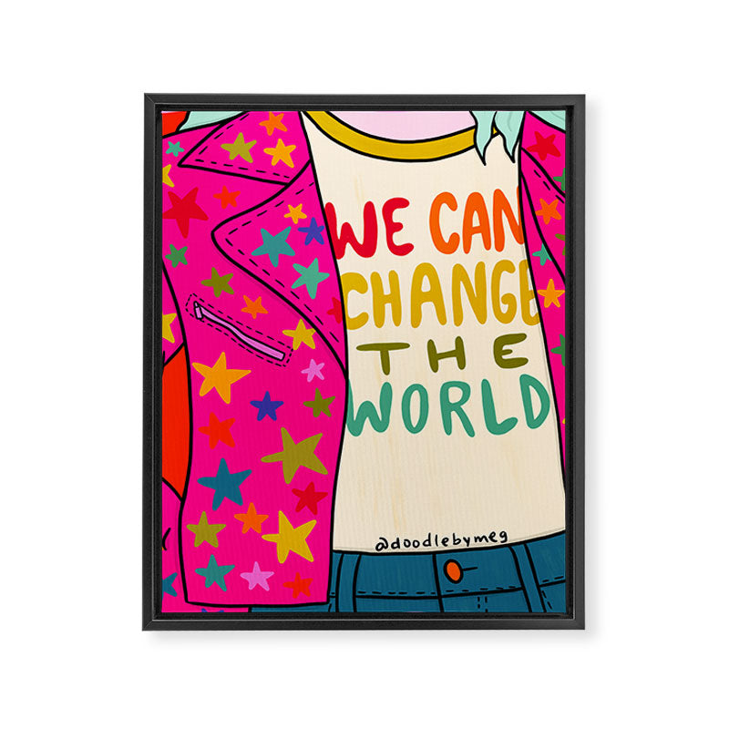 We Can Change the World Framed Canvas Print Gallery Image 8