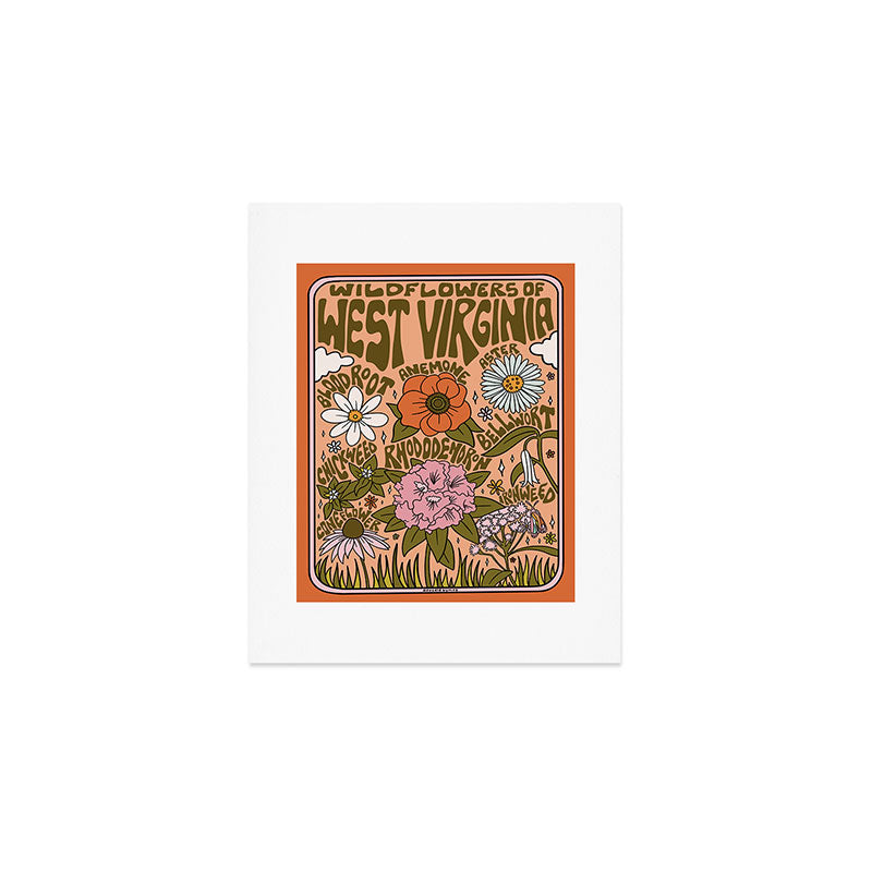 West Virginia Wildflowers Art Print Gallery Image 1