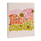 What She Tackles She Conquers Canvas Print Gallery Image 8