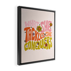 What She Tackles She Conquers Framed Canvas Print Gallery Image 2