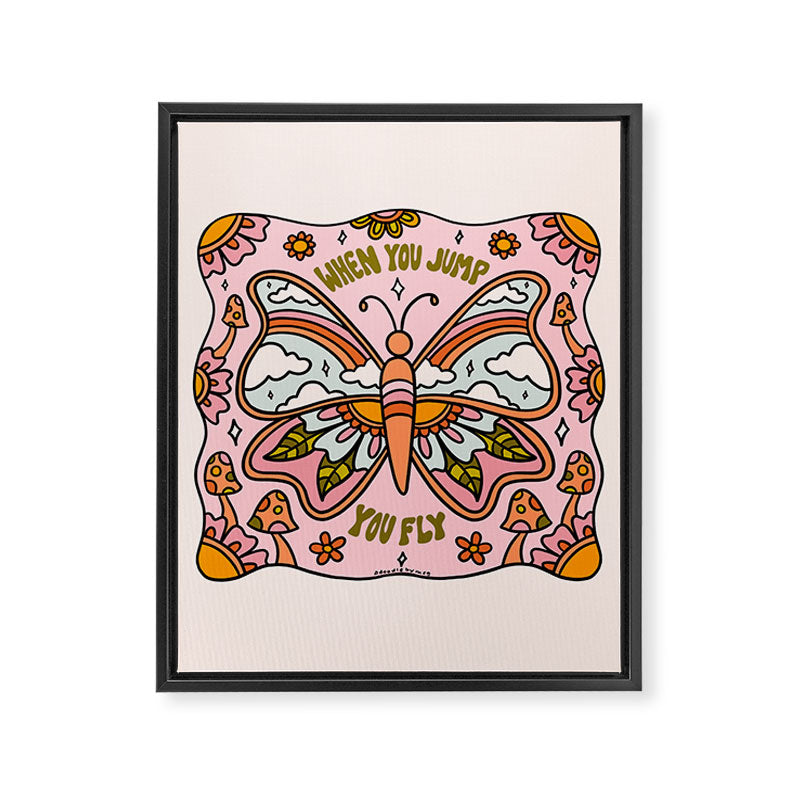 When You Jump You Fly Framed Canvas Print Gallery Image 8