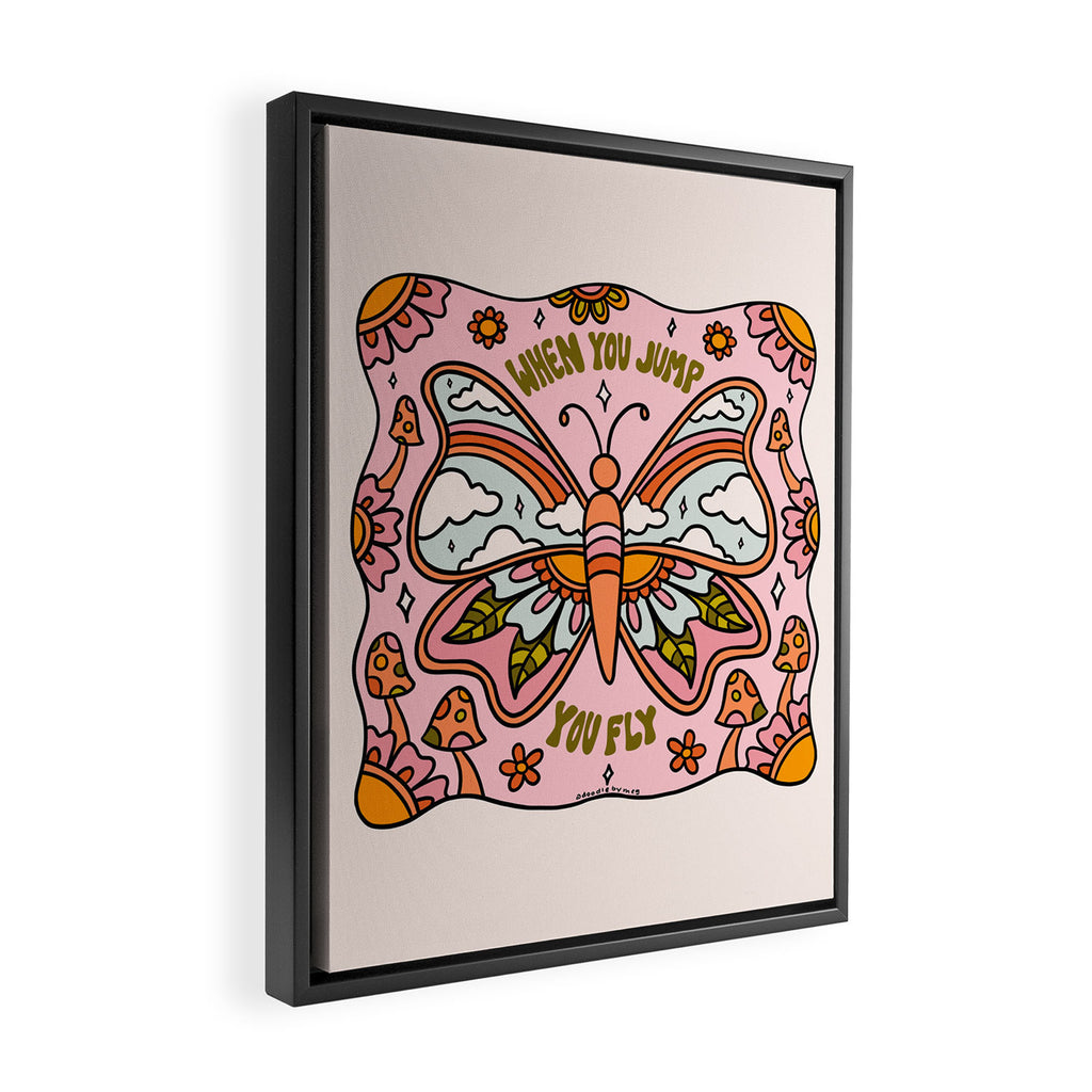 When You Jump You Fly Framed Canvas Print Gallery Image 2