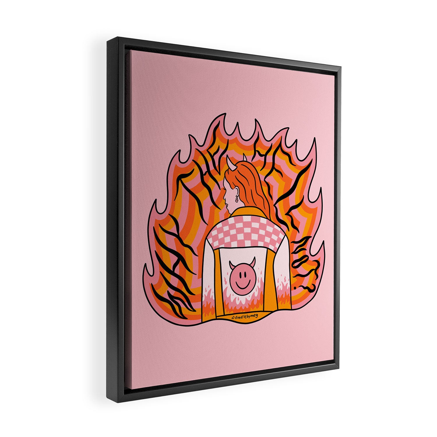 Why The Hell Not Framed Canvas Print Gallery Image 2