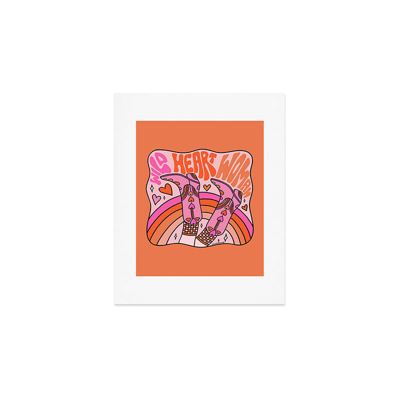 Wild Heart Woman Art Print Gallery Image 1