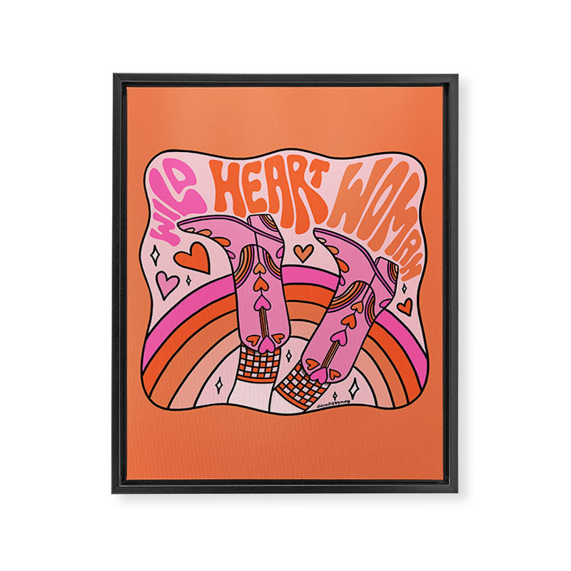 Wild Heart Woman Framed Canvas Print Gallery Image 8