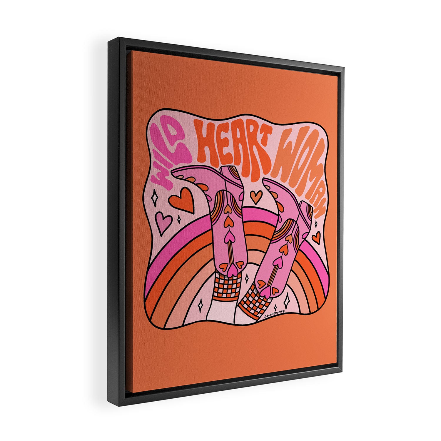 Wild Heart Woman Framed Canvas Print Gallery Image 2