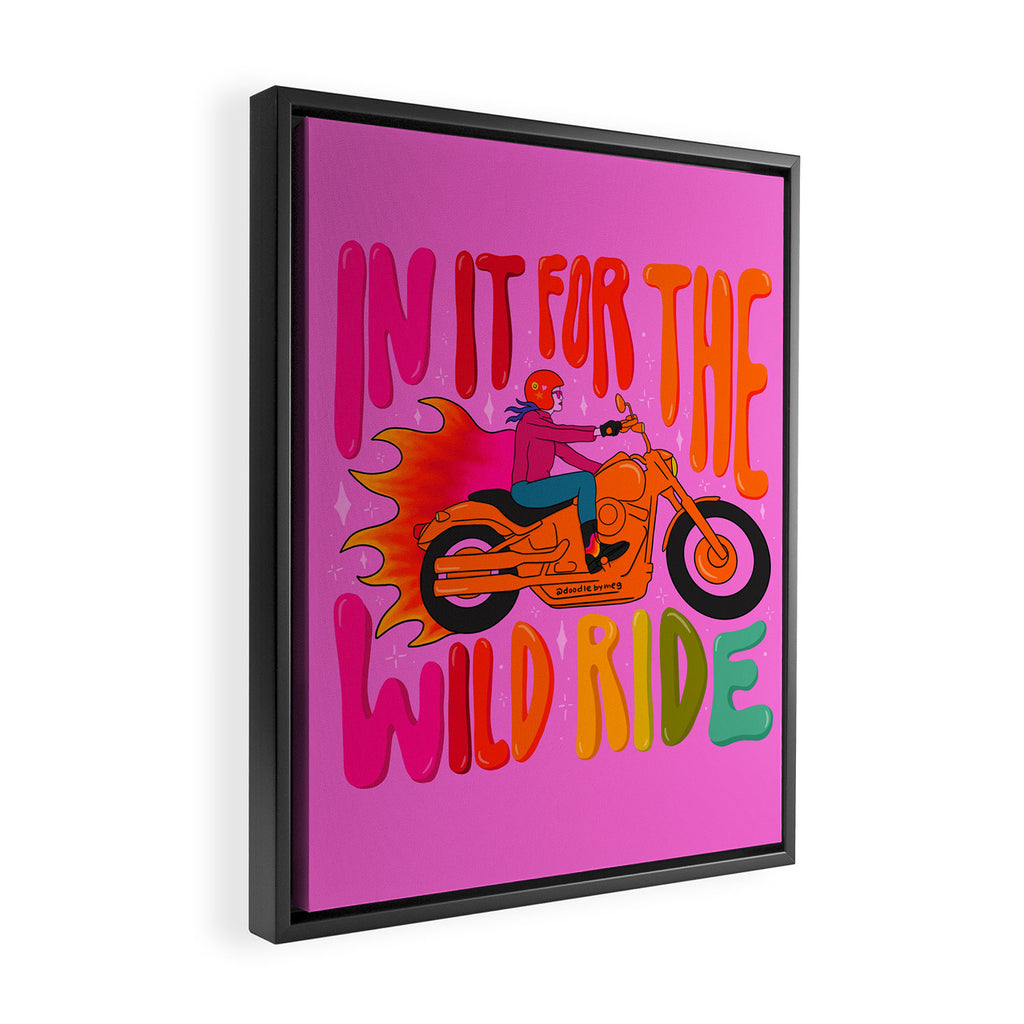 Wild Ride Framed Canvas Print Gallery Image 2