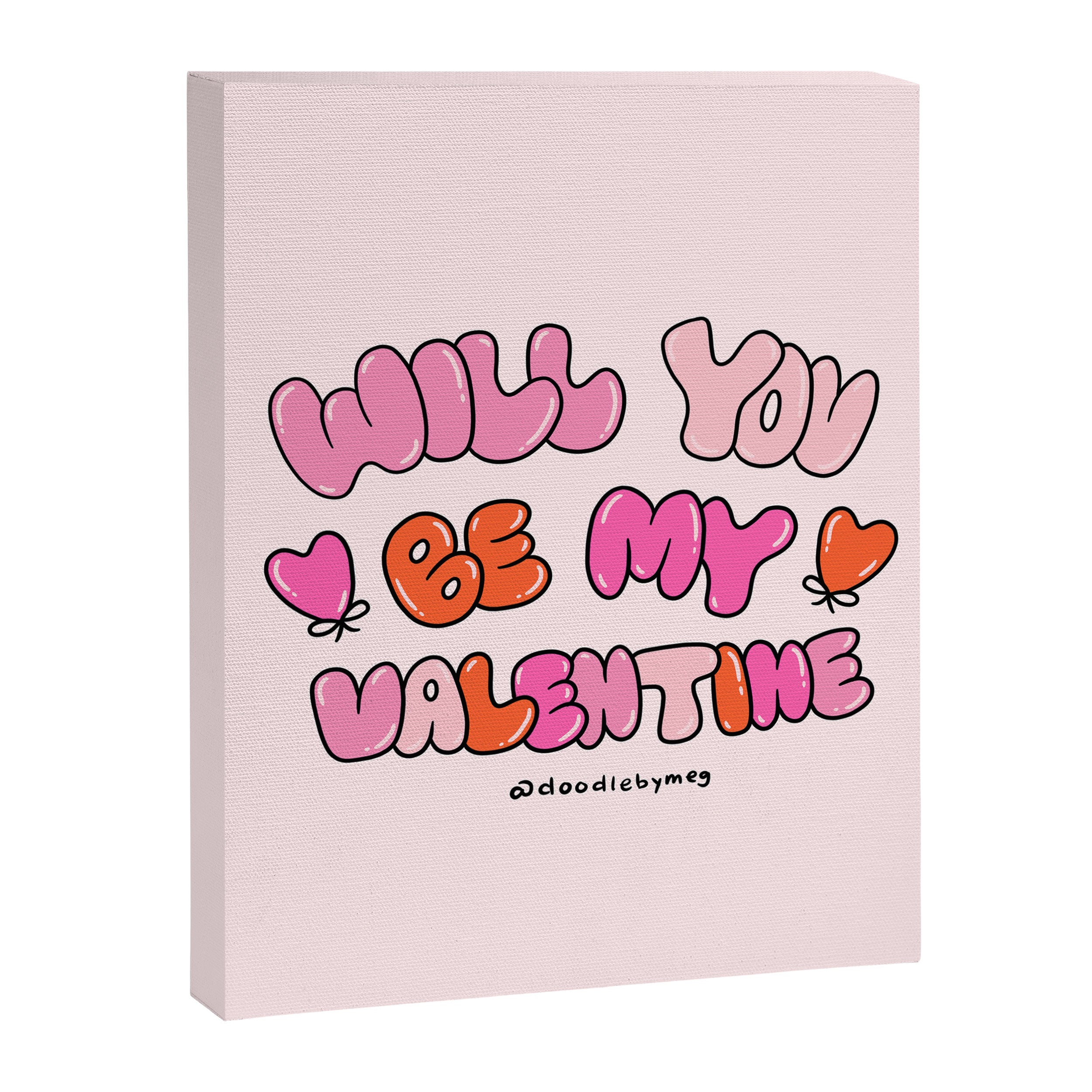Will You Be My Valentine Canvas Print Gallery Image 8