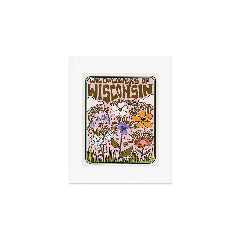 Wisconsin Wildflowers Art Print Gallery Image 1