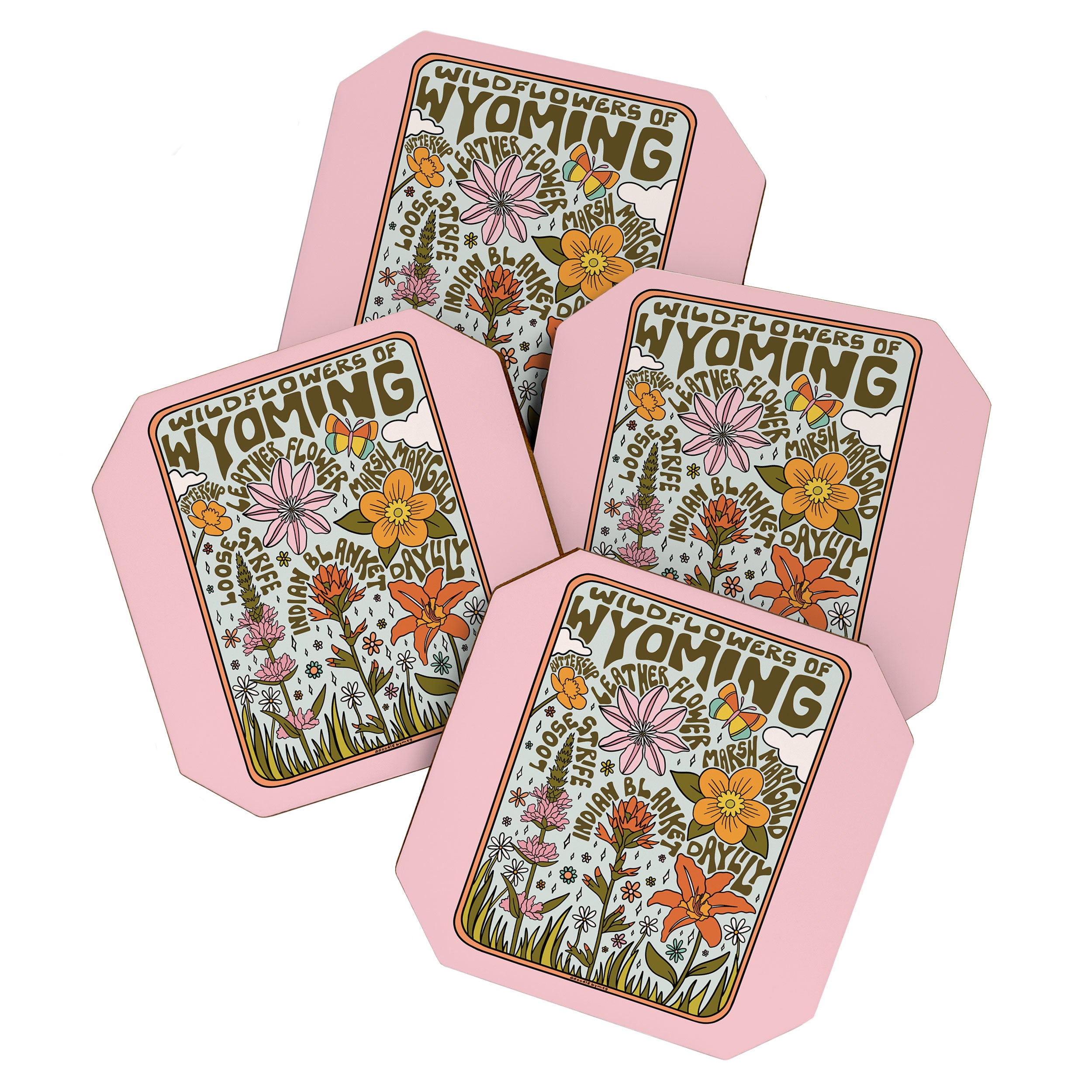 Wyoming Wildflowers Coaster Gallery Image 1