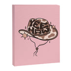 Yeehaw Cowboy Hat Inspired by PANTONE 17 1230 Mocha Mousse Canvas Print Gallery Image 8