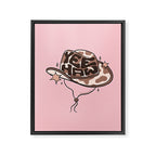 Yeehaw Cowboy Hat Inspired by PANTONE 17 1230 Mocha Mousse Framed Canvas Print Gallery Image 8