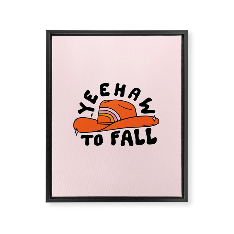 Yeehaw to Fall Framed Canvas Print Gallery Image 8