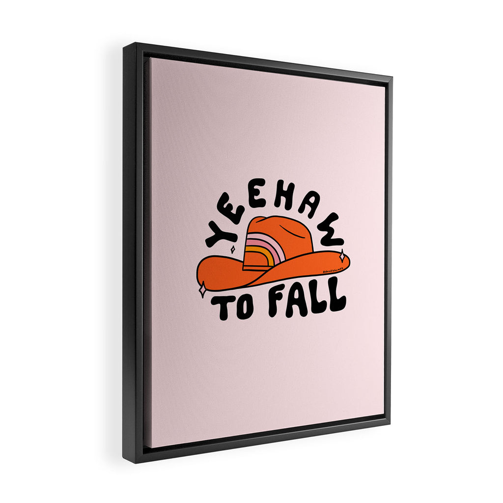 Yeehaw to Fall Framed Canvas Print Gallery Image 2