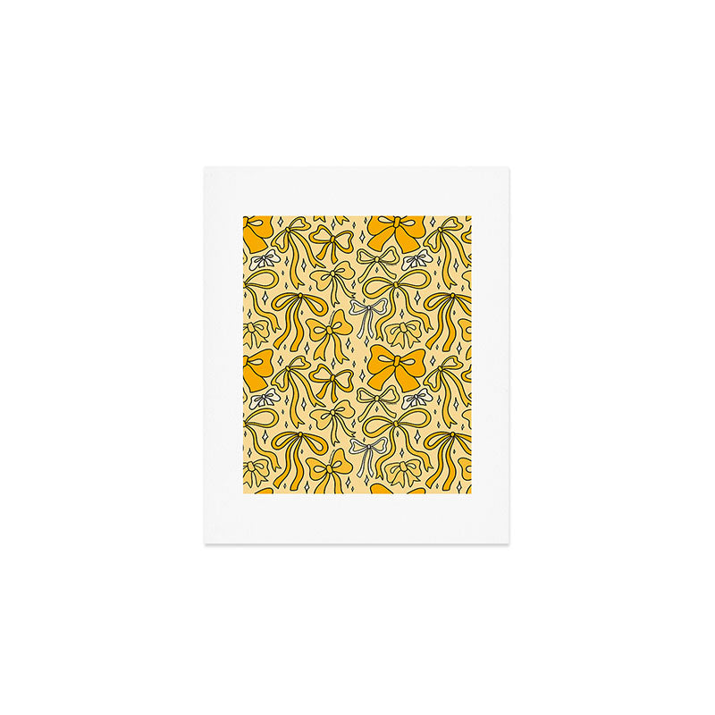 Yellow Bow Print Art Print Gallery Image 1