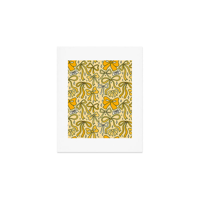 Yellow Bow Print Art Print Gallery Image 1