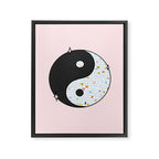Yin Yang Disco Ball Framed Canvas Print Gallery Image 8