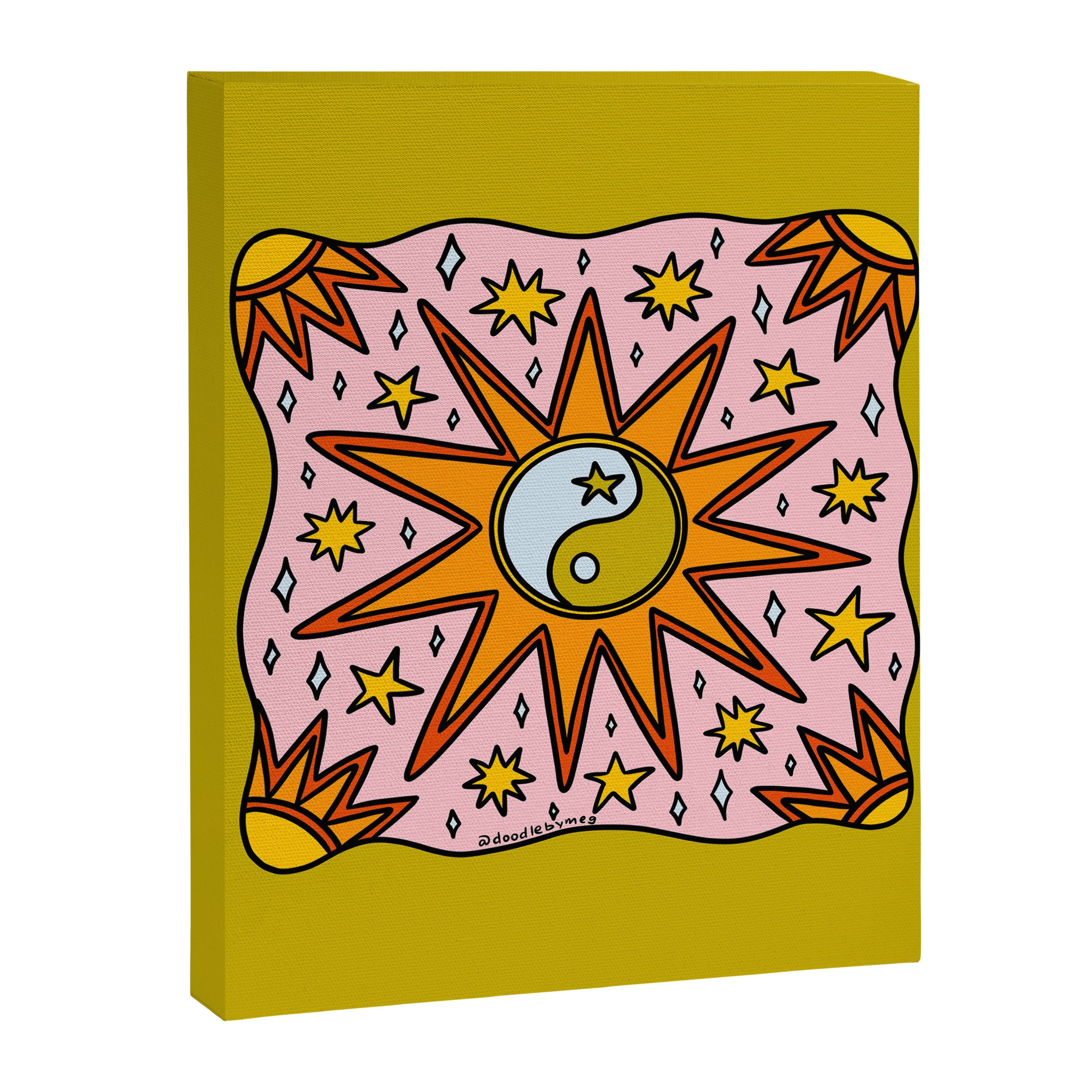 Yin Yang Sun Canvas Print Gallery Image 8