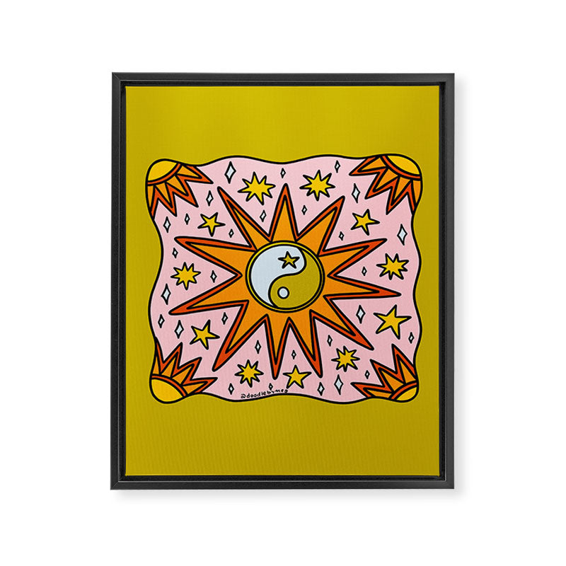 Yin Yang Sun Framed Canvas Print Gallery Image 8